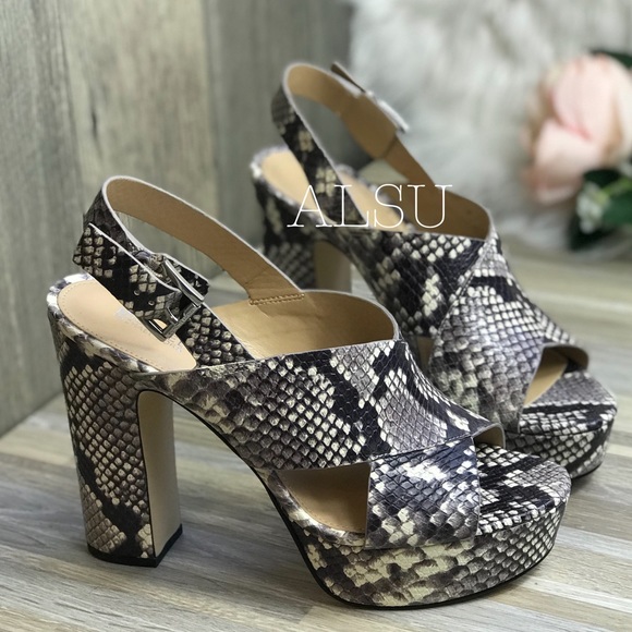 Michael Kors Shoes - Michael Kors Mariana Sling Embossed LE Natural W